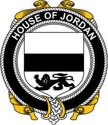 Irish Coat of Arms Badge for the JORDAN family