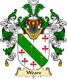 English Family Coat of Arms (v.25) Weare
