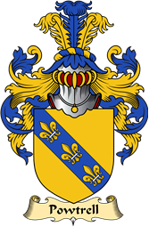 English Coat of Arms (v.23) for the family Powtrell