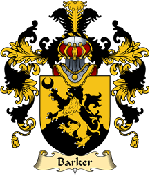 Irish Family Coat of Arms (v.25a) Barker