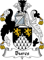 English Coat of Arms for the family Bures