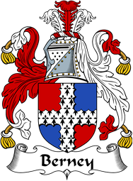 English Coat of Arms for the family Berney