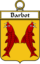 French Coat of Arms Badge for Barbot