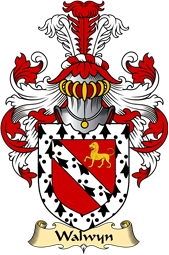 Welsh Family Coat of Arms (v.23) for Walwyn (Hellens, Herefordshire)