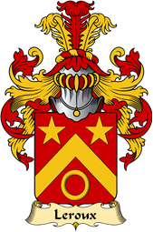 French Family Coat of Arms (v.23) for Leroux (Roux le) I