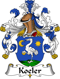 German Wappen Coat of Arms for Koeler