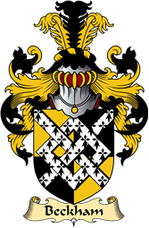 English Coat of Arms (v.23) for the family Beckham