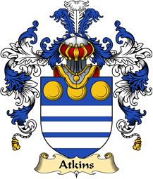 English Family Coat of Arms (v.25) Atkins