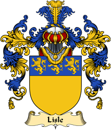 English Family Coat of Arms (v.25) Lisle