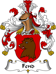 German Wappen Coat of Arms for Fend