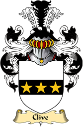 English Coat of Arms (v.23) for the family Clive or Cleve