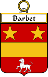 French Coat of Arms Badge for Barbet