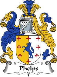 English Coat of Arms for the family Phelps