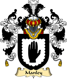 English Family Coat of Arms (v.25) Manley or Mandley