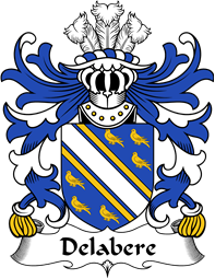 Welsh Coat of Arms for Delabere (of Kinnersley and Tibberton, Herefordshire)