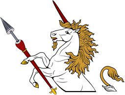 Demi Unicorn Holding Tilting Spear