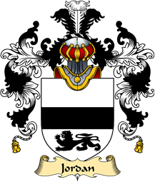 Irish Family Coat of Arms (v.25a) Jordan