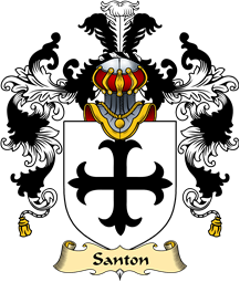 English Family Coat of Arms (v.25) Santon