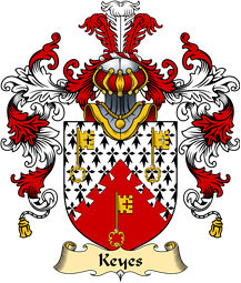 English Family Coat of Arms (v.25) Key or Keyes