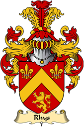 Welsh Family Coat of Arms (v.23) for Rhys (AP MAREDUDD AB OWAIN)