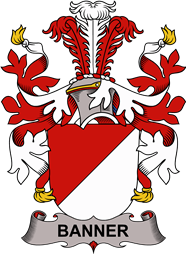 Coat of arms used by the Danish family Banner