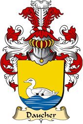 v.23 Coat of Family Arms from Germany for Daucher