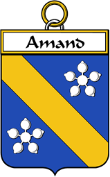 French Coat of Arms Badge for Amand