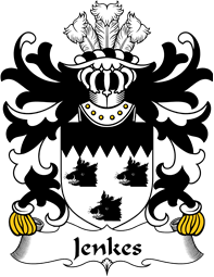 Welsh Coat of Arms for Jenkes (of Wolverton, Shropshire)