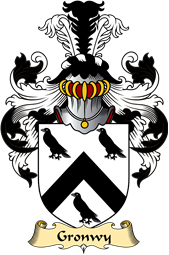 Welsh Family Coat of Arms (v.23) for Gronwy (ab Einion, ap Llywarch)