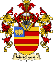 Irish Family Coat of Arms (v.25a) Muschamp