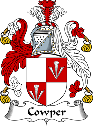 English Coat of Arms for the family Cowper