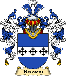 English Family Coat of Arms (v.25) Newsom or Newsam