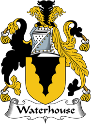 English Coat of Arms for the family Waterhouse I