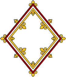 Diamond Shield-Bordure Tressure Flory Ctr Flory