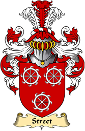 English Coat of Arms (v.23) for the family Street (e)