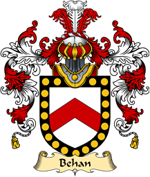 Irish Family Coat of Arms (v.25a) Behan or Beaghan