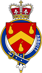 Families of Britain Coat of Arms Badge for: Abbott (England and Ireland)