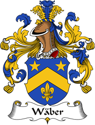 German Wappen Coat of Arms for Wäber