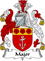 English Coat of Arms for the family Major or Mayor