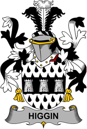 Irish Coat of Arms for Higgin or O