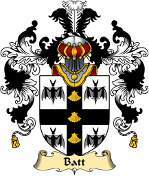 Irish Family Coat of Arms (v.25a) Batt