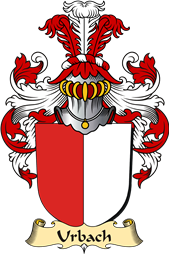 v.23 Coat of Family Arms from Germany for Urbach