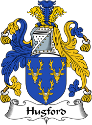 English Coat of Arms for the family Hugford