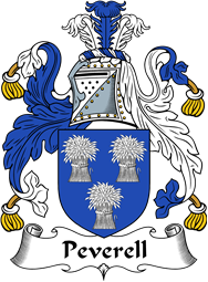 English Coat of Arms for the family Peverell