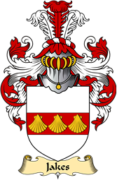 English Coat of Arms (v.23) for the family Jakes