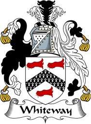 English Coat of Arms for the family Whiteway