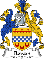 English Coat of Arms for the family Rowan