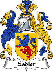 English Coat of Arms for the family Sadleir or Sadler