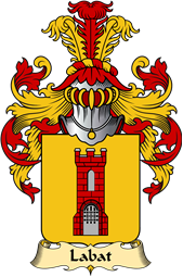 French Family Coat of Arms (v.23) for Labat (t)