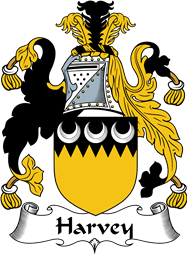 Irish Coat of Arms for Harvey or Hervey